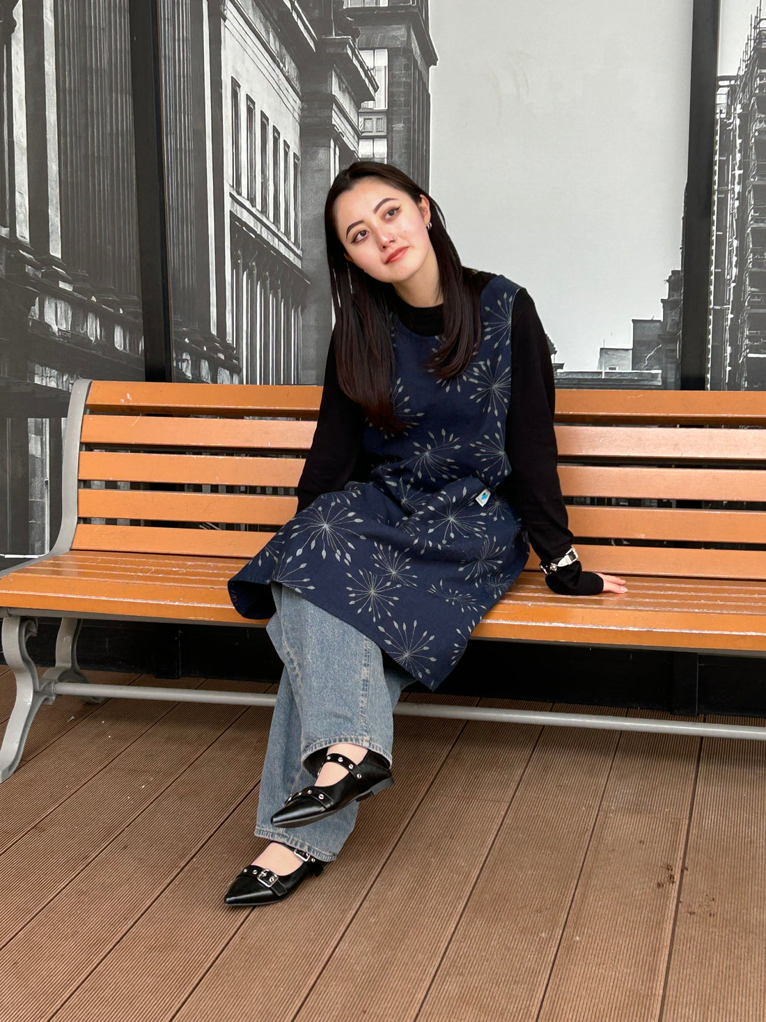 藍染めエプロンドレスへの想い